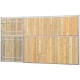 p1241305 - Façade de box pleine bois 2,5 m (sans porte)