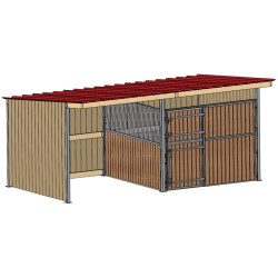 Abri de prairie simple pente SP 3x3 m : p1260101