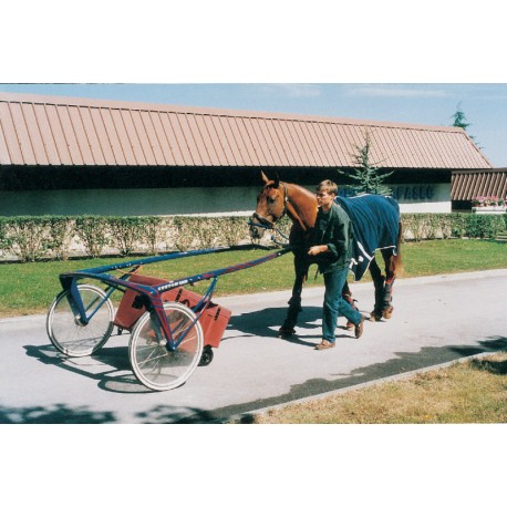 Malle roulante horizontale pour trotteurs