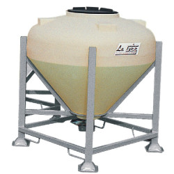 Silo à aliments 500 L avec trappe sur châssis  : p1135902