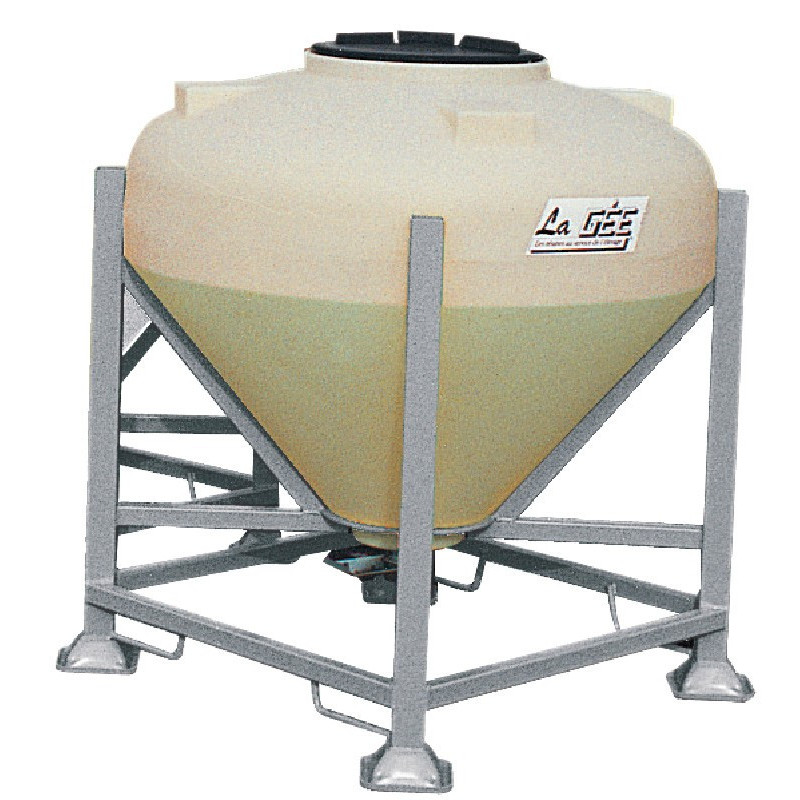 Silo à aliments 500 L avec trappe sur châssis  : p1135902