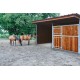 Extension abri de prairie simple pente SP 4x4 m