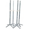 Pack de 4 chandeliers métalliques simples