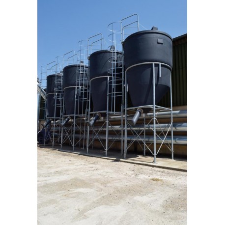 Silo à aliments grande contenance 9,70 m³