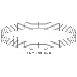 Rond de longe galvanisé Ø 15 m (panel 3 m)