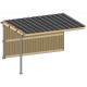 Extension abri de prairie simple pente SP 4x3 m