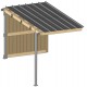 Extension abri de prairie simple pente SP 2x4 m