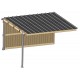 Extension abri de prairie simple pente SP 4x4 m