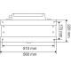 p1130520 - Abreuvoir Polybac 25 M simple avec rebord intérieur et support de fixation