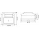 p1130520 - Abreuvoir Polybac 25 M simple avec rebord intérieur et support de fixation