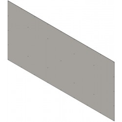 Doublage intérieur de façade de box larg. 4 m