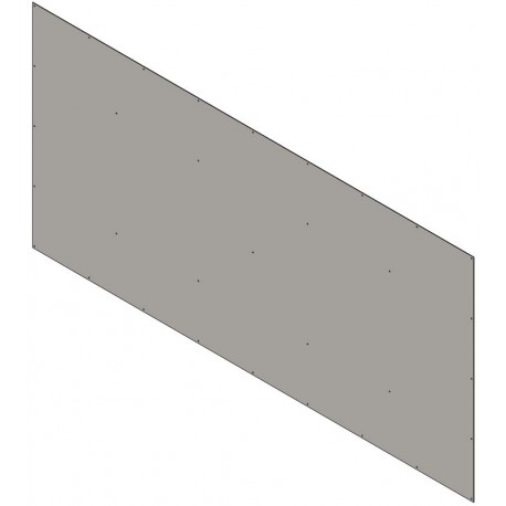 Doublage intérieur de façade de box larg. 4 m