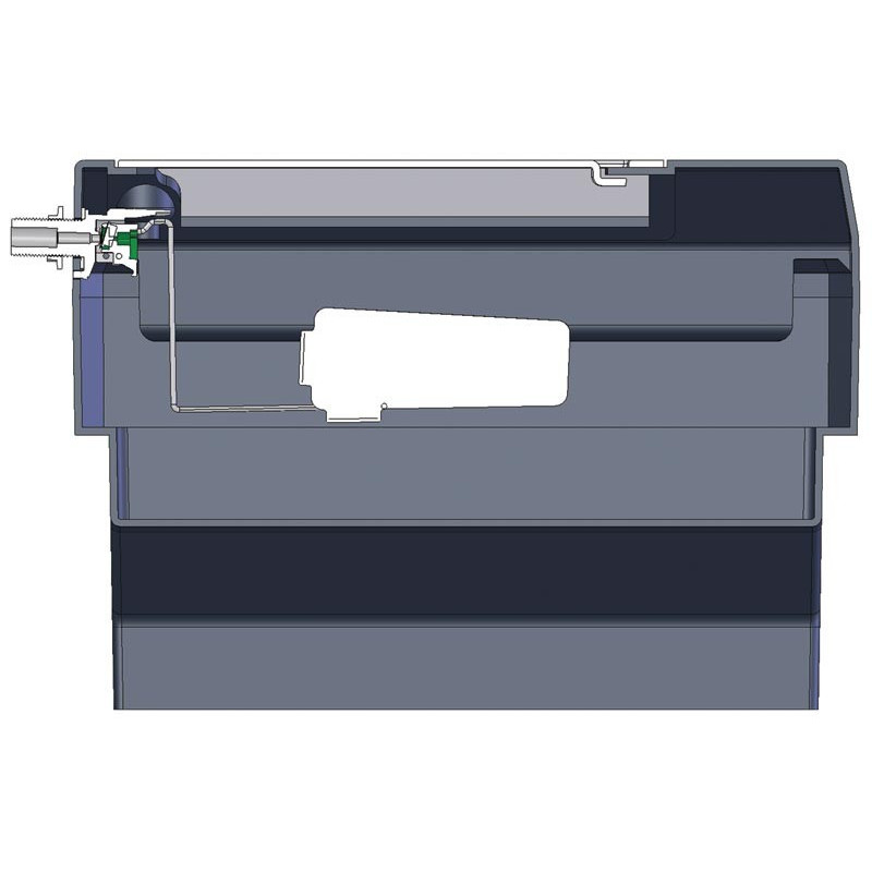 Abreuvoir Polybac 72 M double avec rebord intérieur et support de f...