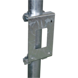 Platine avec 1/2 bride de fixation abreuvoir Resinox II sur poteau ...