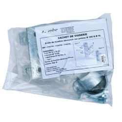 Platine avec 1/2 bride de fixation abreuvoir Resinox II sur poteau ...