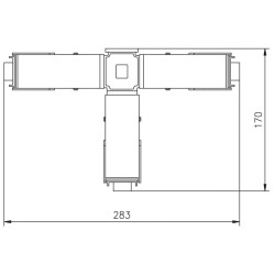 Connecteur "T" DOMOCLICK® pour ruban chauffant : p1130795