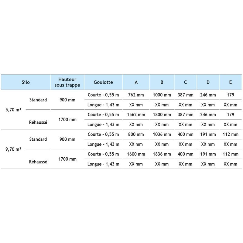 Silo à aliments grande contenance 9,70 m³ : p1134517