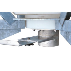 Silo à aliments 500 L avec trappe sur châssis  : p1135902