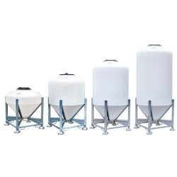 Silo à aliments 500 L avec trappe sur châssis  : p1135902