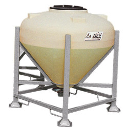 Silo à aliments 500 L avec trappe sur châssis  : p1135902