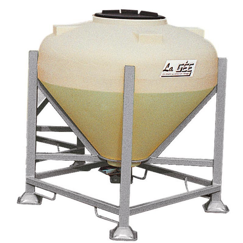 Silo à aliments 500 L avec trappe sur châssis  : p1135902