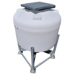 Couvercle galva pour silo à aliments petite contenance : p1136111