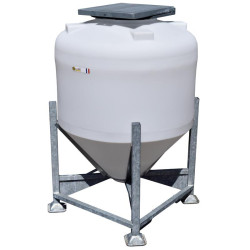 Couvercle galva pour silo à aliments petite contenance : p1136111