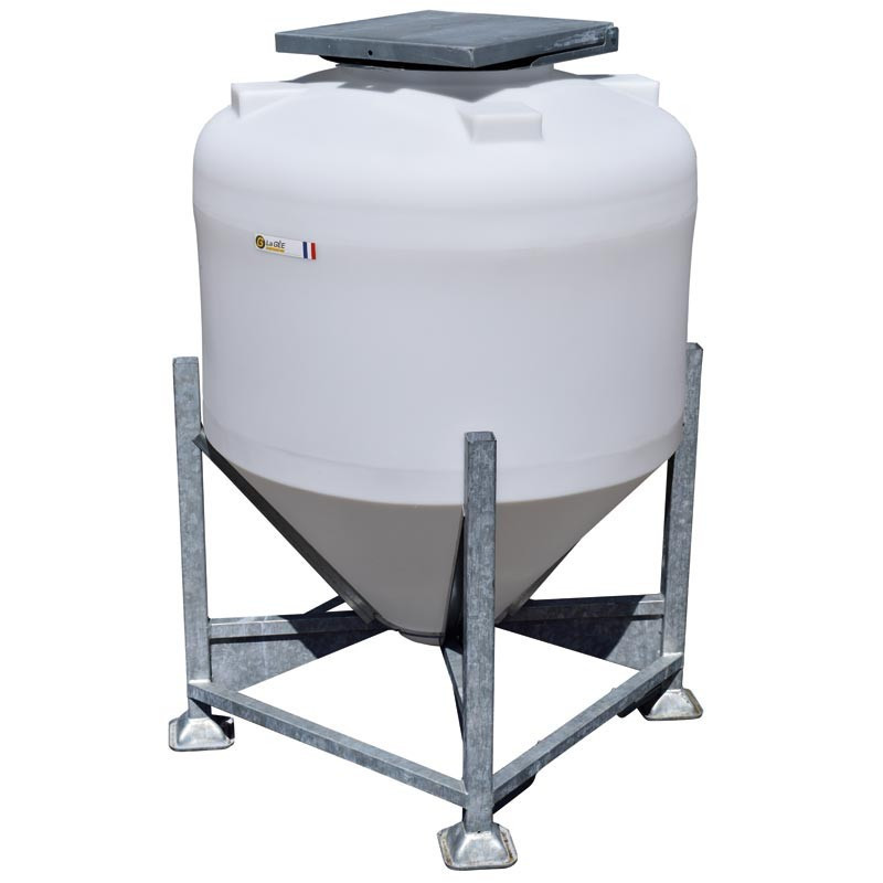 Couvercle galva pour silo à aliments petite contenance : p1136111