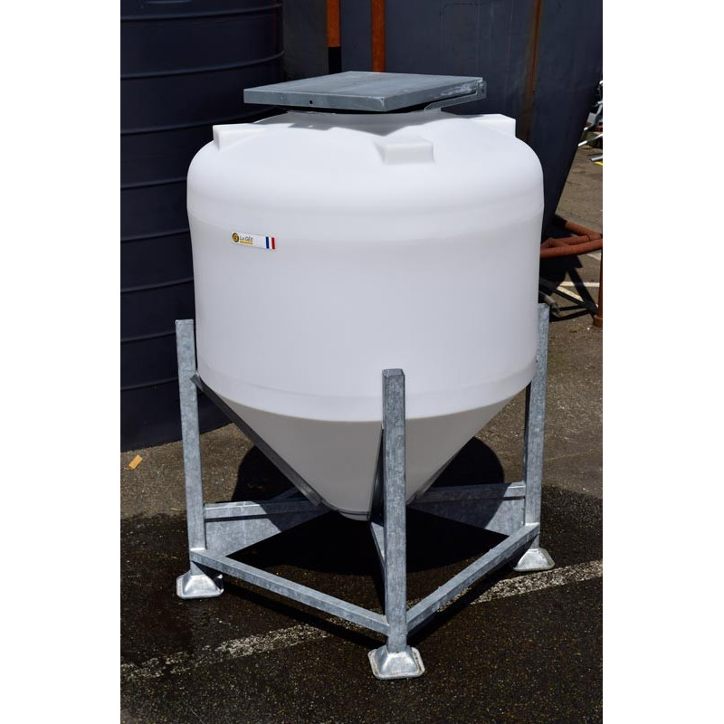 Couvercle galva pour silo à aliments petite contenance : p1136111