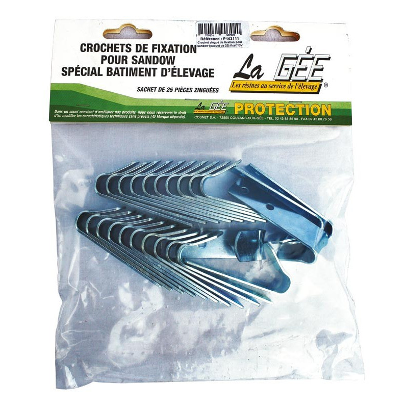 Crochets zingués pour fixation sandow : p1142111