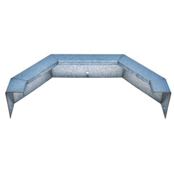 Protection metallique pour mangeoire d'angle 36 L : p1210505