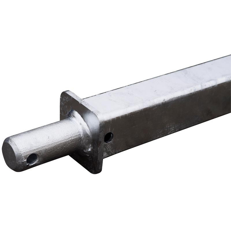 Flèche avec tête d'attelage à boule pour chariot 4 roues : p1212304