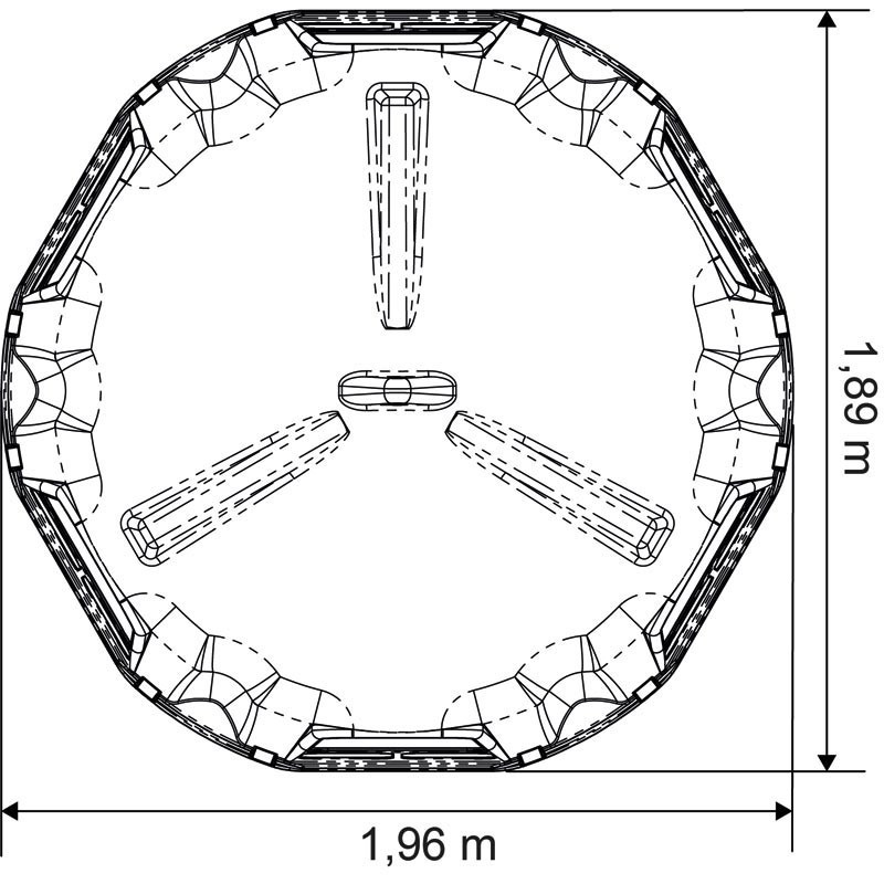 Râtelier de prairie RPE Médium avec fond : p1213737
