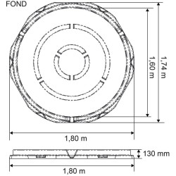 Râtelier de prairie RPE Médium avec fond : p1213737