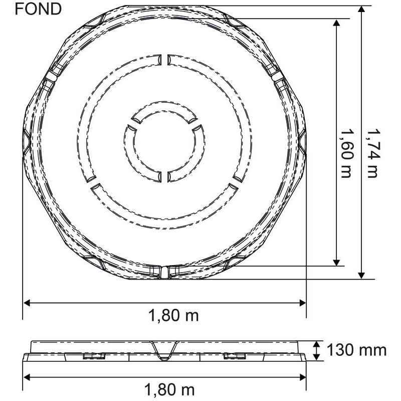 Râtelier de prairie RPE Médium avec fond : p1213737