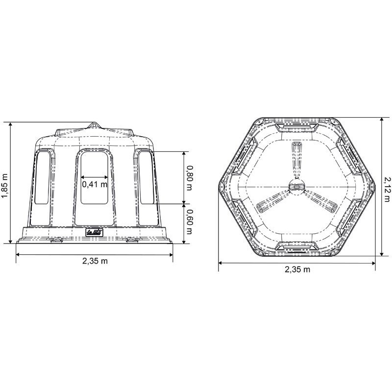 Râtelier de prairie RPE GM avec fond : p1213747