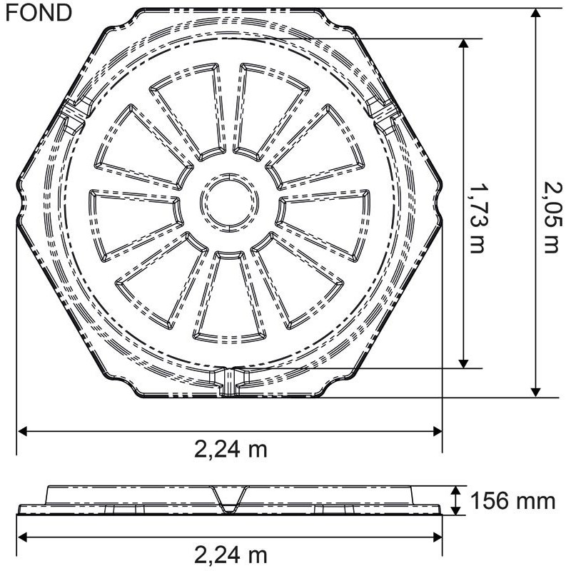 Râtelier de prairie RPE GM avec fond : p1213747