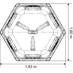 Râtelier de prairie RPE PM avec fond : p1213748