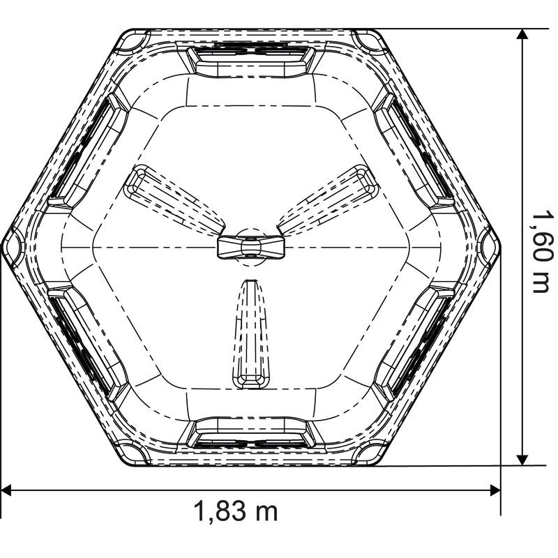 Râtelier de prairie RPE PM avec fond : p1213748