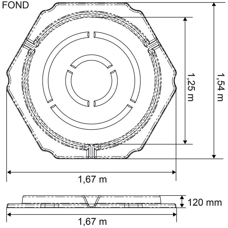 Râtelier de prairie RPE PM avec fond : p1213748