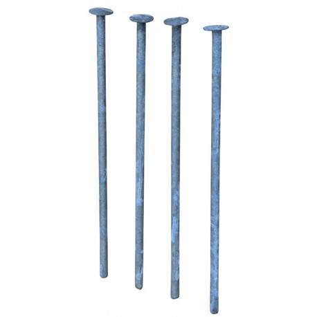 Jeu de 4 pitons d'ancrage