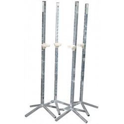 Pack de 4 chandeliers métalliques simples