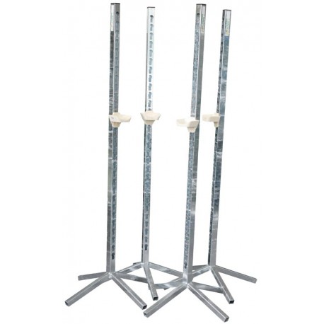 Pack de 4 chandeliers métalliques simples