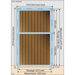 Porte de box complète modèle PRO - Tirant droit  : p1230111