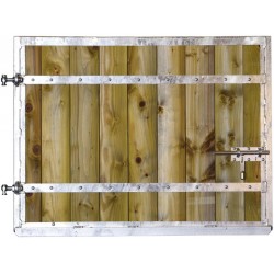 Battant haut de porte de box modèle STANDARD - Tirant gauche 