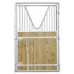 Porte de box un battant à col de cygne - Tirant droit