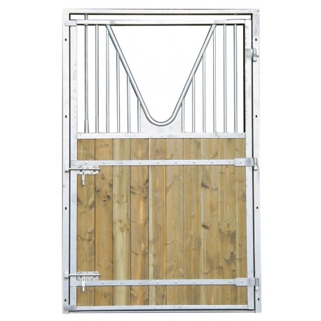 Porte de box un battant à col de cygne - Tirant droit