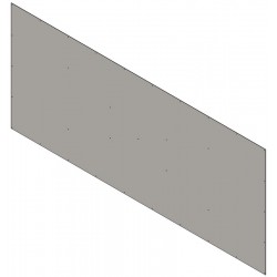 Doublage pour séparation de box Long. 3 m - partie basse