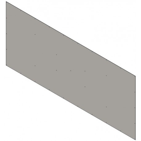 Doublage pour séparation de box Long. 3 m - partie basse