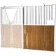 p1240101 - Façade de box barreaudée/bois - Larg. 2,5 m (sans porte)